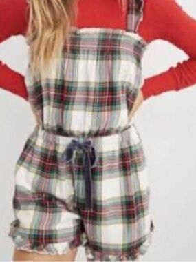 NWT Aerie Plaid Romper